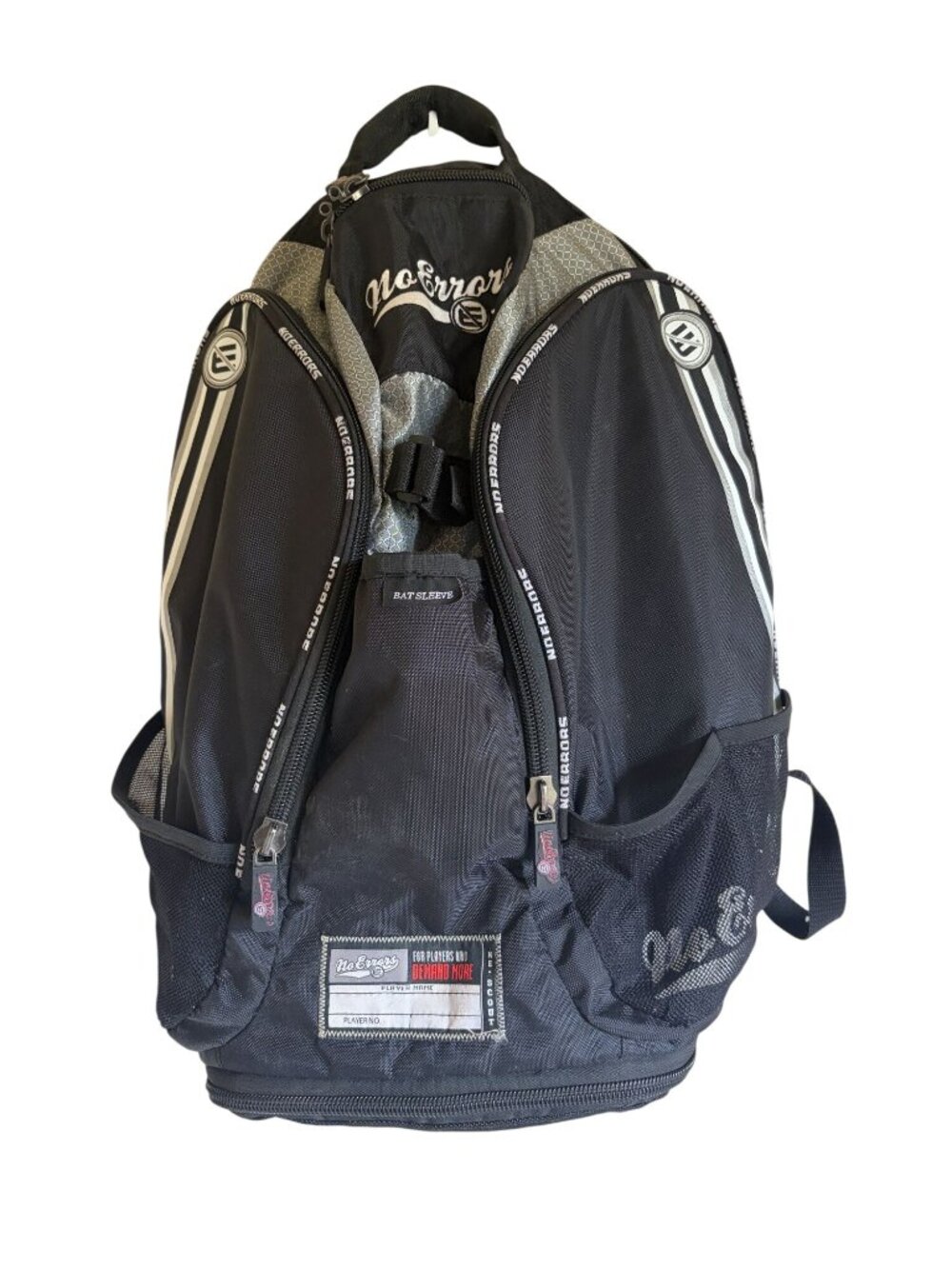 Easton No Errors Black Baseball Bag Bat Sleeve